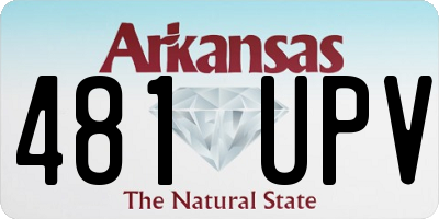 AR license plate 481UPV