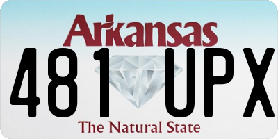 AR license plate 481UPX