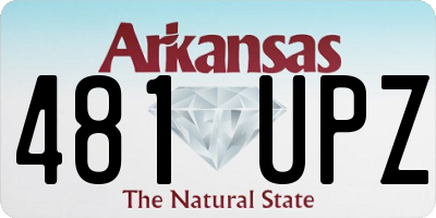 AR license plate 481UPZ