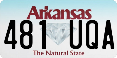 AR license plate 481UQA