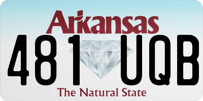 AR license plate 481UQB