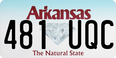 AR license plate 481UQC