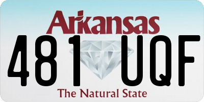 AR license plate 481UQF