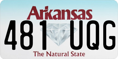 AR license plate 481UQG