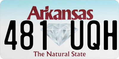 AR license plate 481UQH
