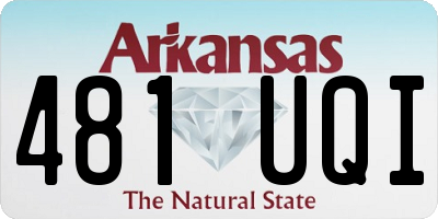 AR license plate 481UQI