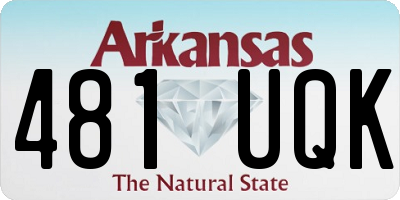 AR license plate 481UQK