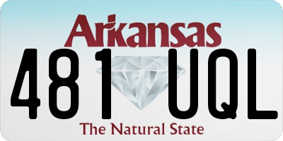 AR license plate 481UQL