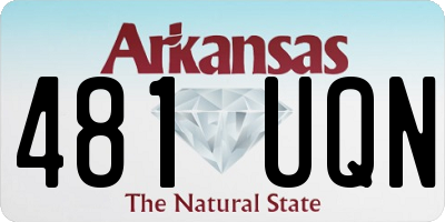 AR license plate 481UQN