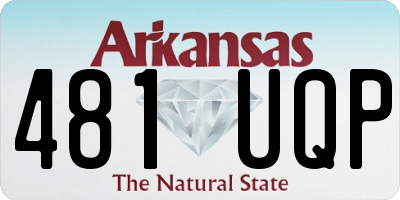 AR license plate 481UQP