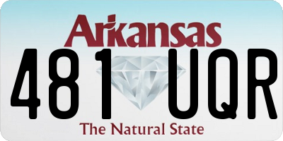 AR license plate 481UQR