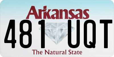 AR license plate 481UQT