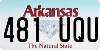 AR license plate 481UQU