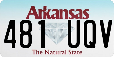 AR license plate 481UQV