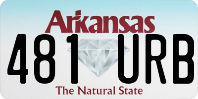 AR license plate 481URB