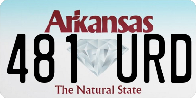 AR license plate 481URD