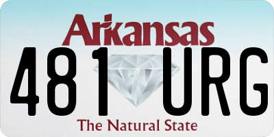 AR license plate 481URG