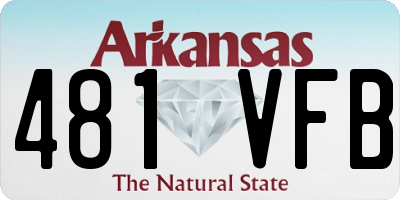 AR license plate 481VFB