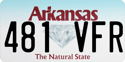 AR license plate 481VFR