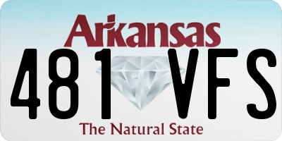 AR license plate 481VFS