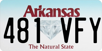 AR license plate 481VFY