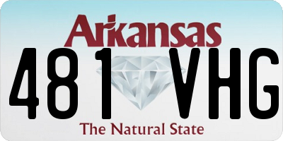 AR license plate 481VHG