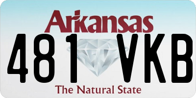 AR license plate 481VKB