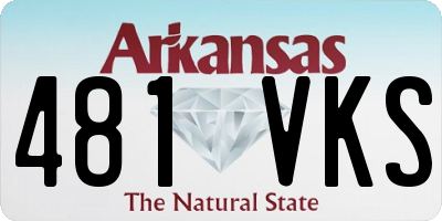 AR license plate 481VKS