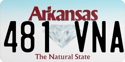 AR license plate 481VNA