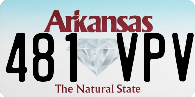 AR license plate 481VPV