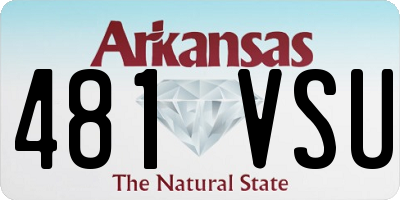AR license plate 481VSU
