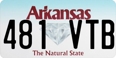 AR license plate 481VTB