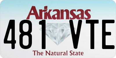 AR license plate 481VTE