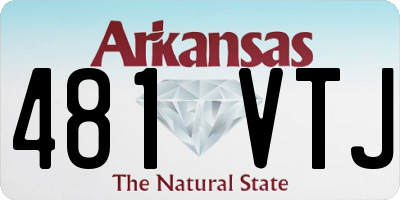 AR license plate 481VTJ