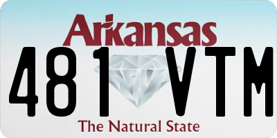 AR license plate 481VTM
