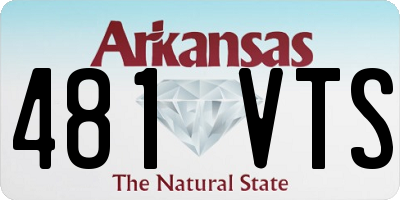 AR license plate 481VTS