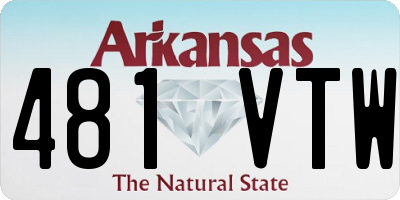 AR license plate 481VTW