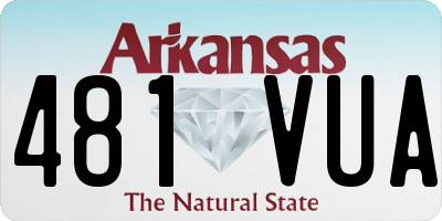 AR license plate 481VUA