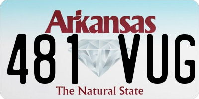 AR license plate 481VUG