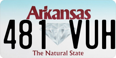 AR license plate 481VUH