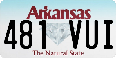 AR license plate 481VUI