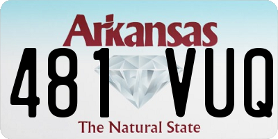 AR license plate 481VUQ