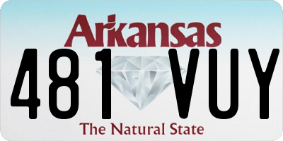 AR license plate 481VUY