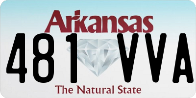 AR license plate 481VVA