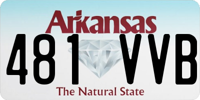 AR license plate 481VVB