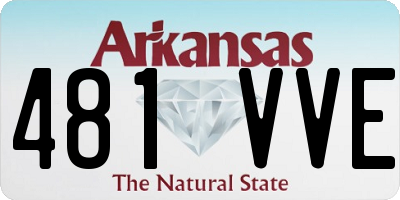 AR license plate 481VVE