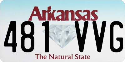 AR license plate 481VVG