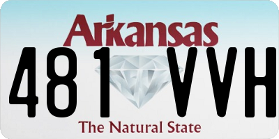 AR license plate 481VVH