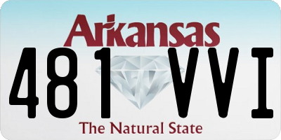 AR license plate 481VVI