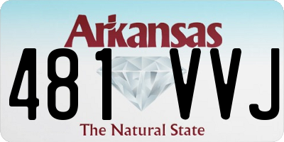 AR license plate 481VVJ